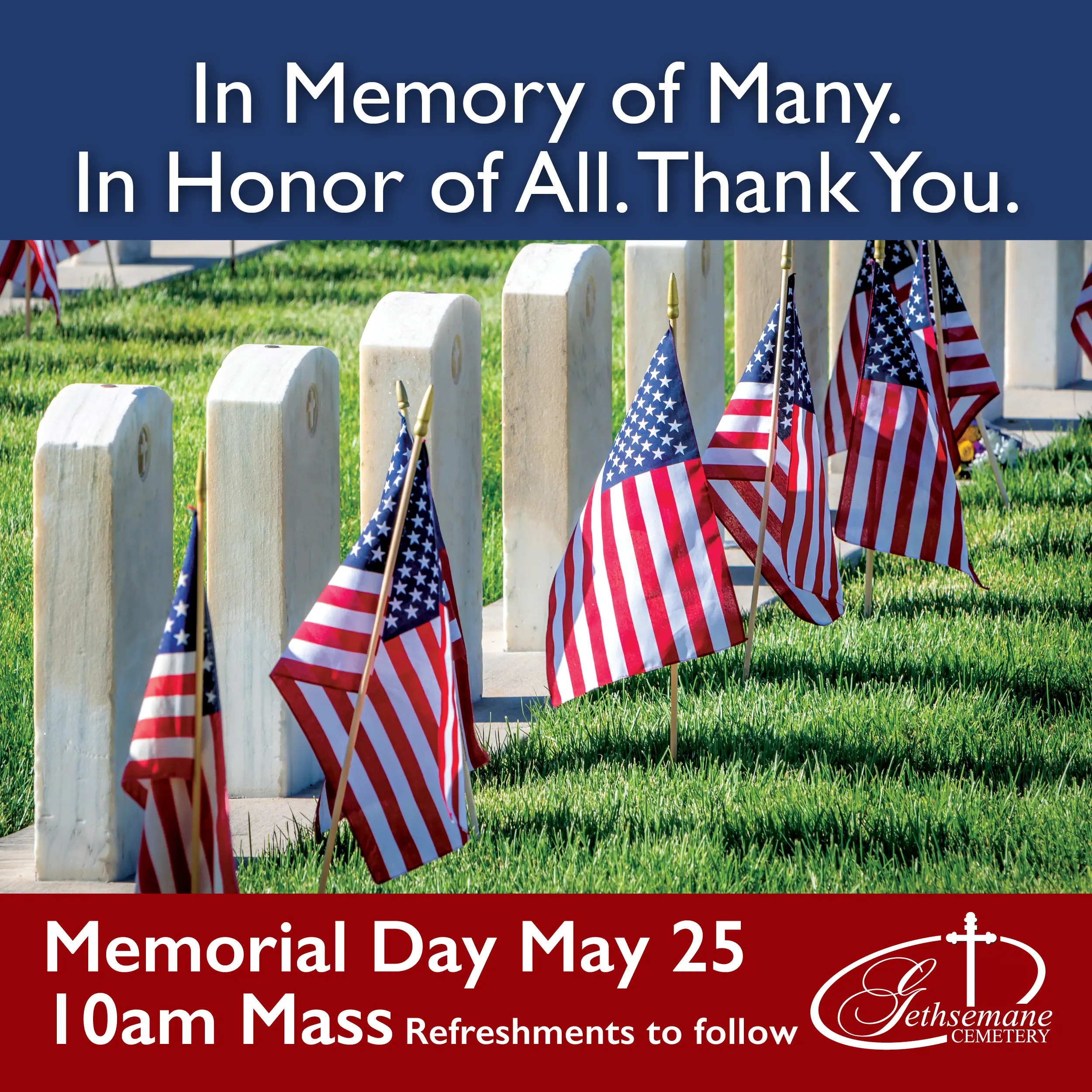 In Memory of Many. In Honor of All. Thank You.